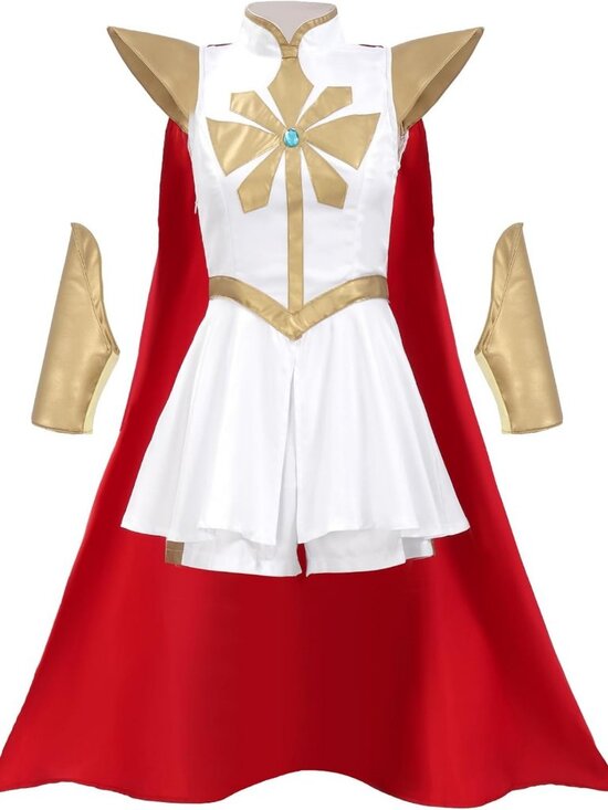Other - Enchanting Power Princess Cosplay Dress with Red Cloak for Halloween Costume